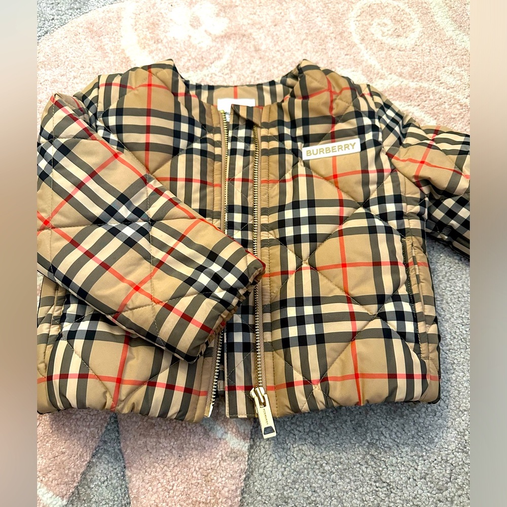 Authentic Burberry Quilted Bomber Jacket
